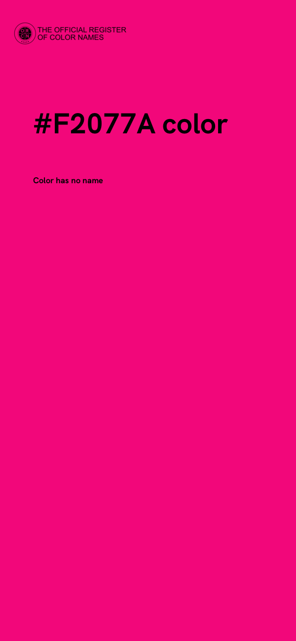 #F2077A color image