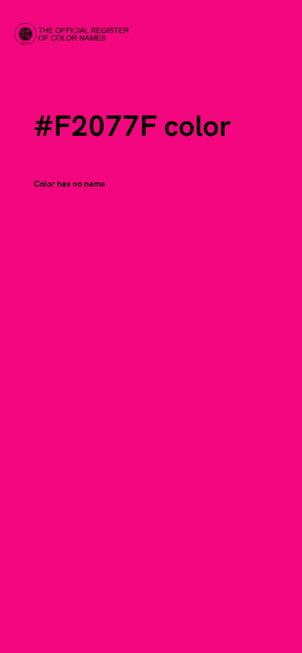 #F2077F color image