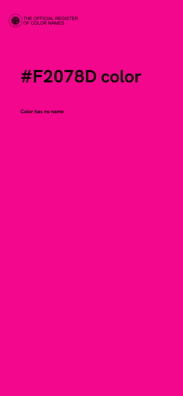 #F2078D color image