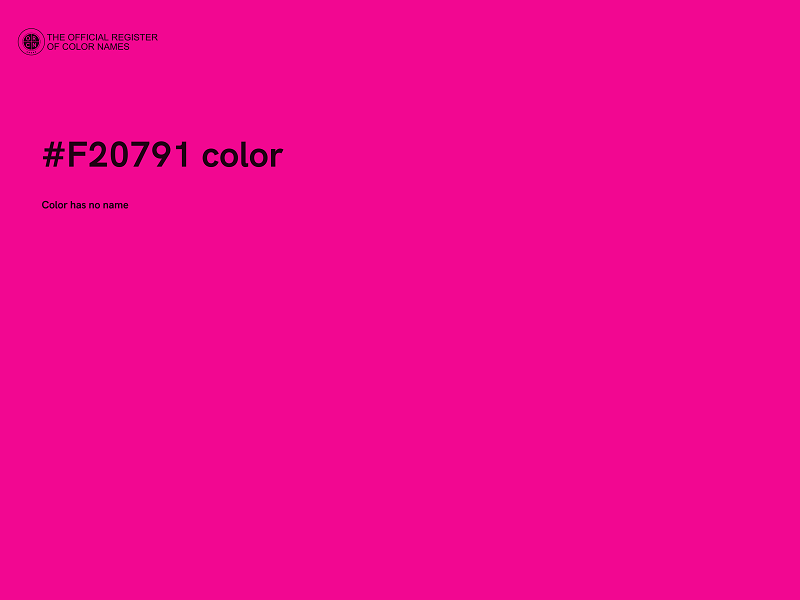 #F20791 color image