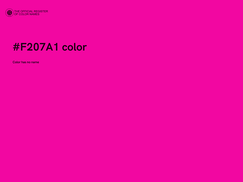 #F207A1 color image