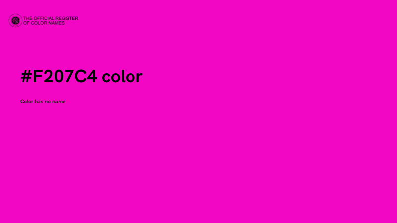 #F207C4 color image