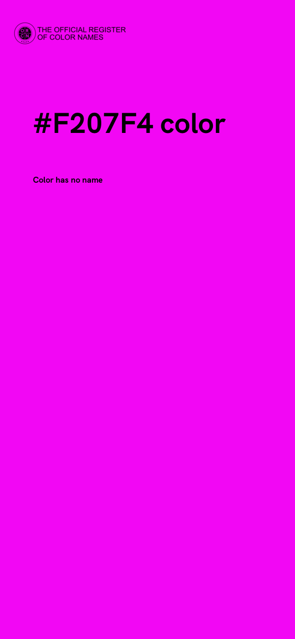 #F207F4 color image