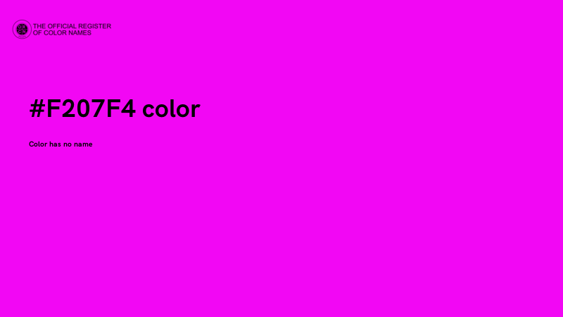 #F207F4 color image