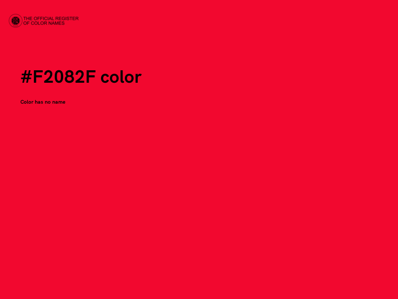 #F2082F color image