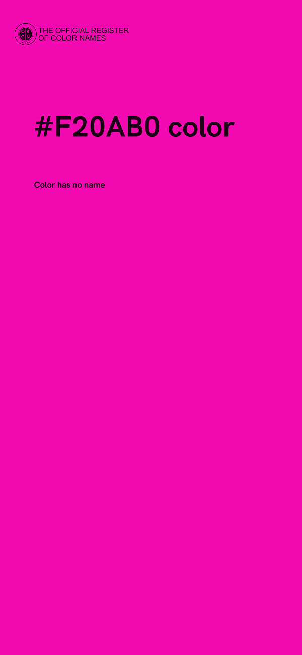 #F20AB0 color image