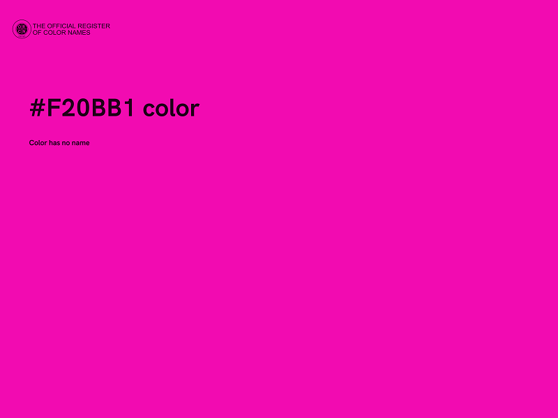 #F20BB1 color image