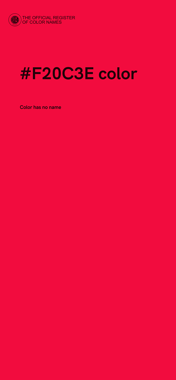 #F20C3E color image