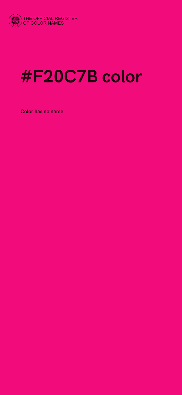 #F20C7B color image