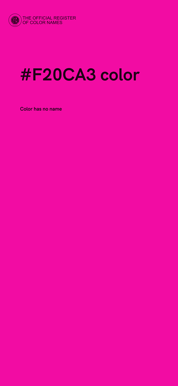 #F20CA3 color image