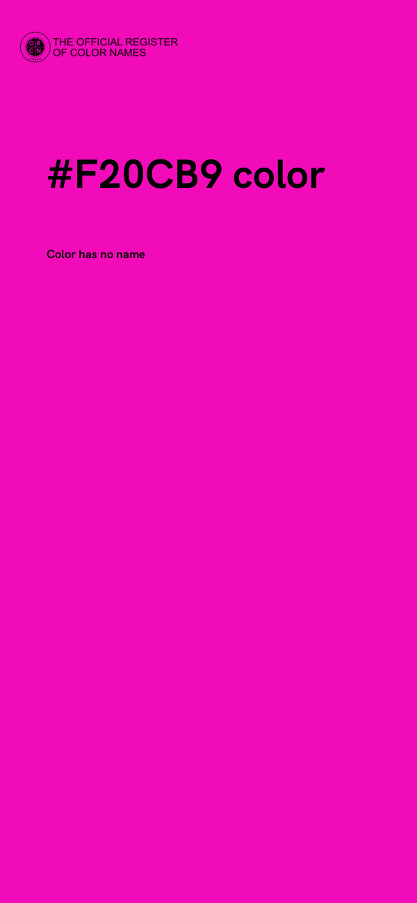 #F20CB9 color image
