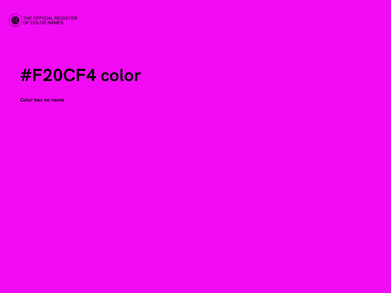 #F20CF4 color image