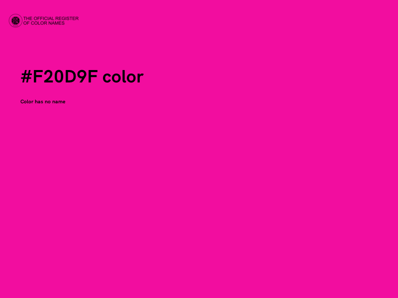#F20D9F color image