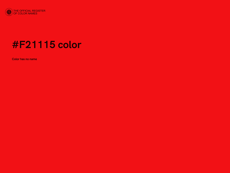 #F21115 color image