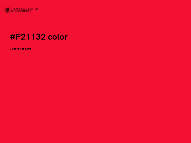 #F21132 color image