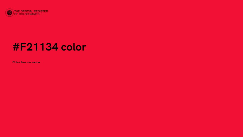 #F21134 color image