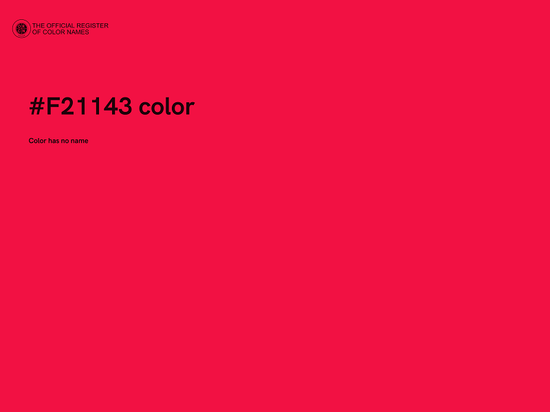 #F21143 color image