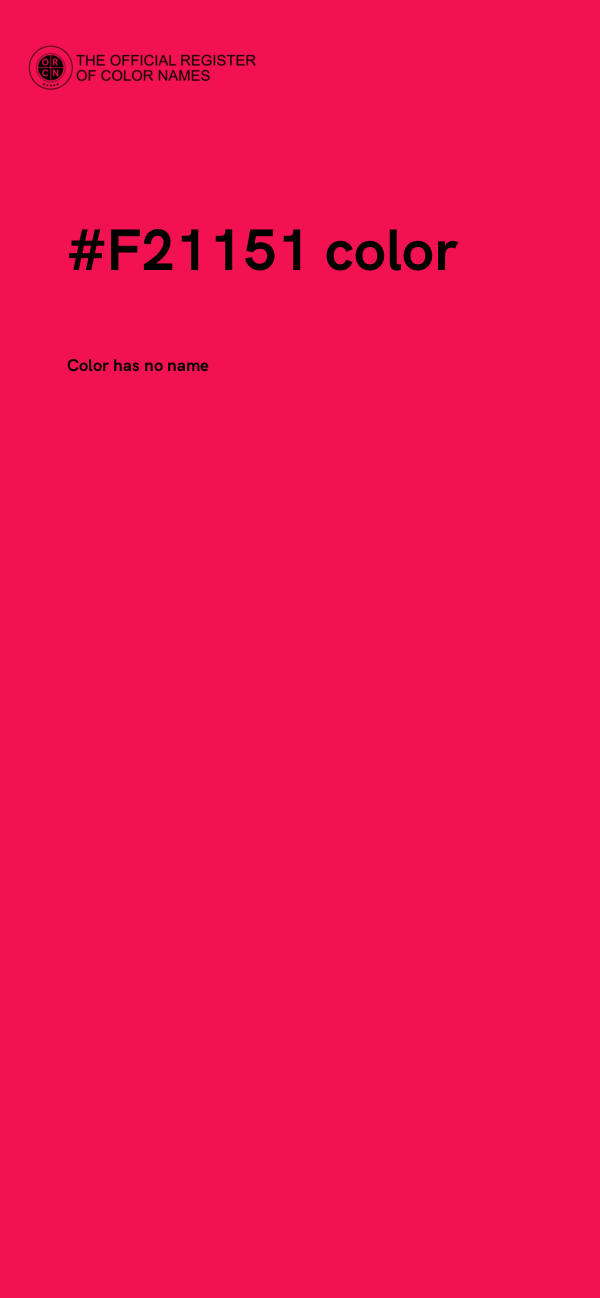 #F21151 color image