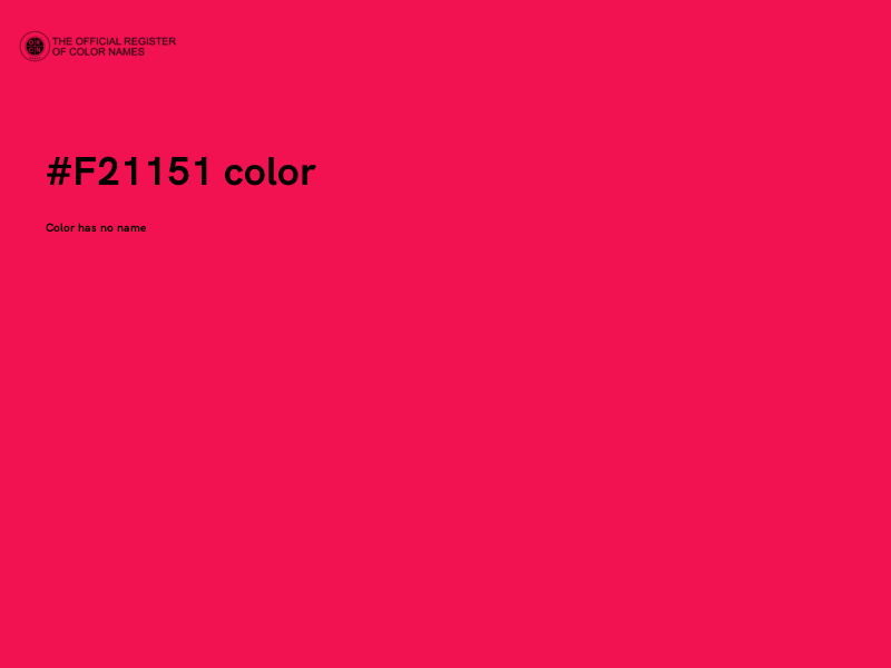 #F21151 color image