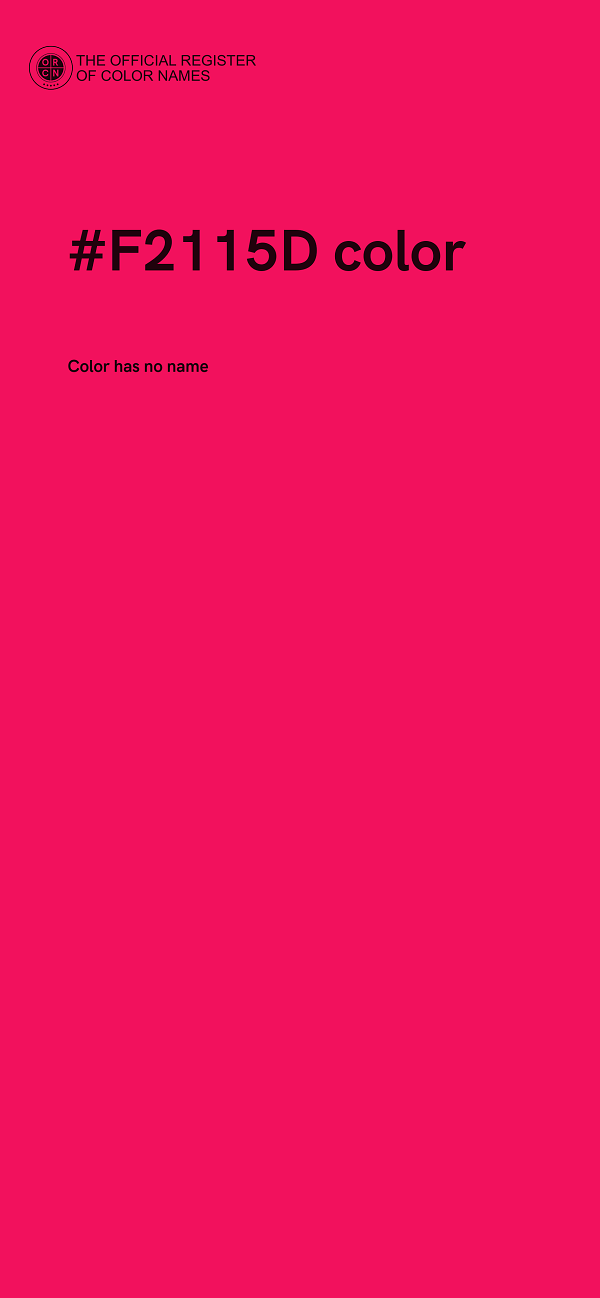 #F2115D color image