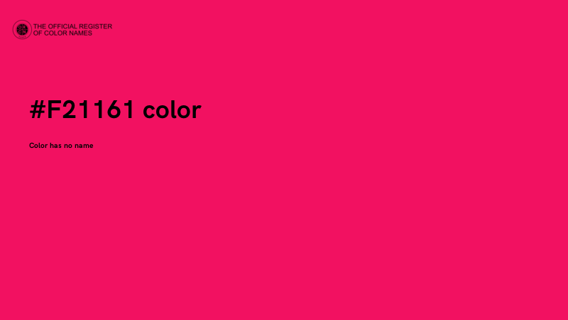 #F21161 color image