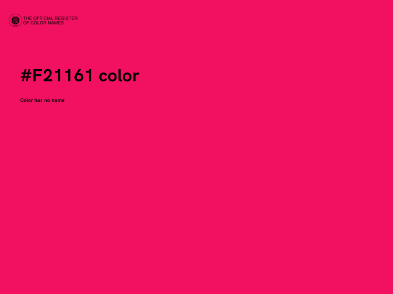 #F21161 color image