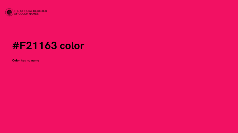 #F21163 color image