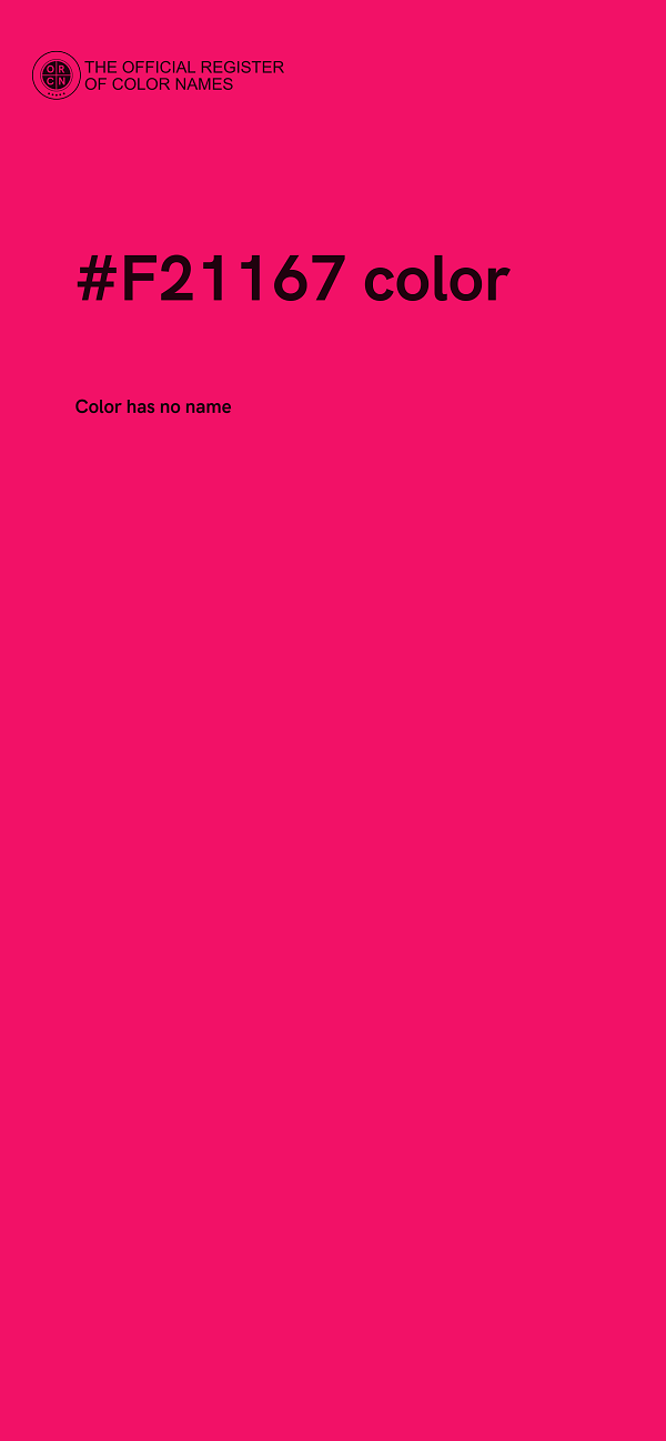 #F21167 color image