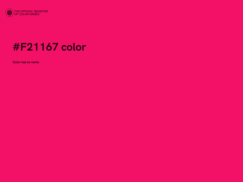 #F21167 color image