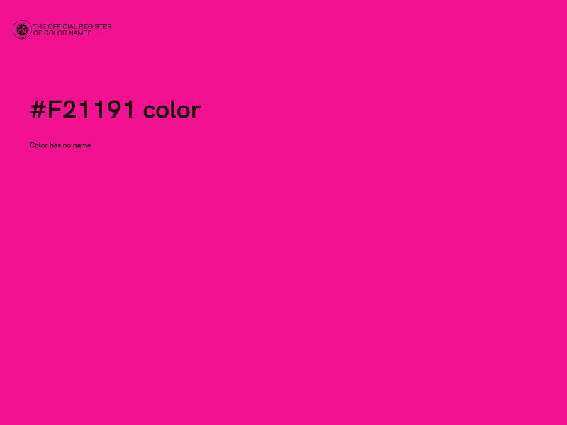 #F21191 color image