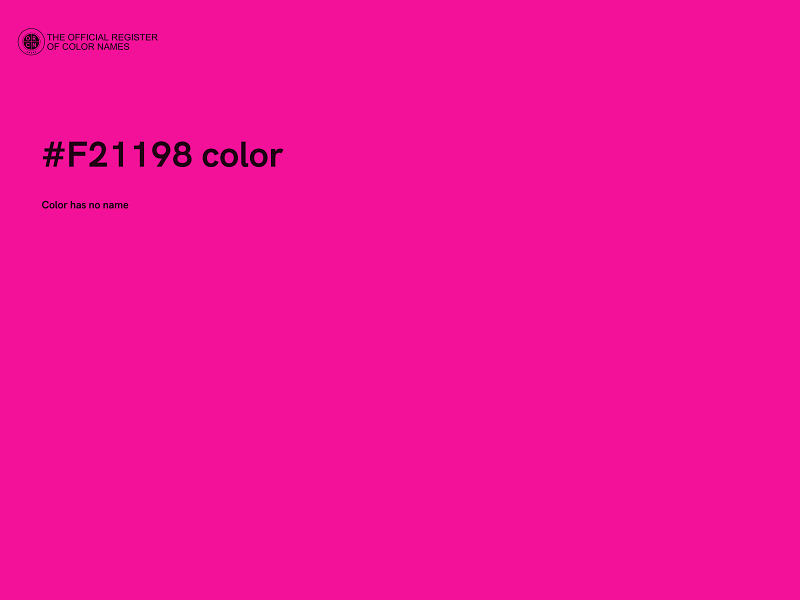 #F21198 color image