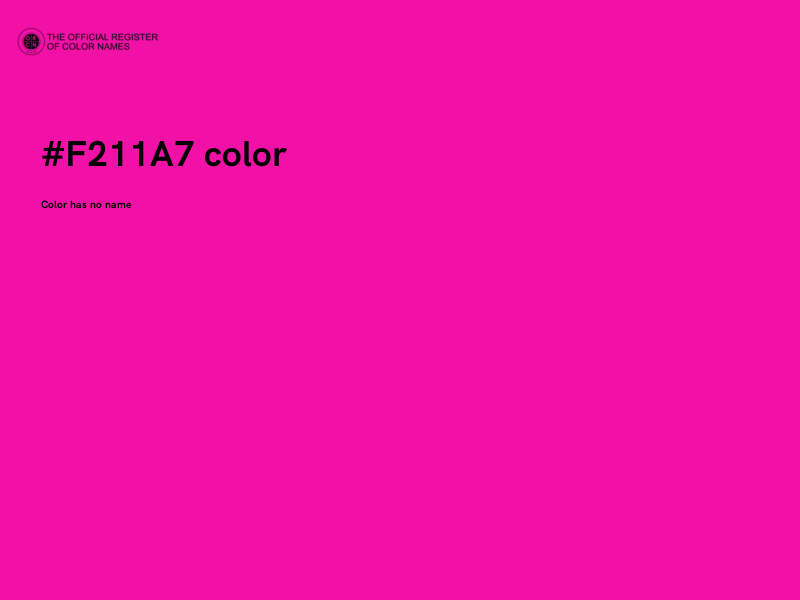 #F211A7 color image