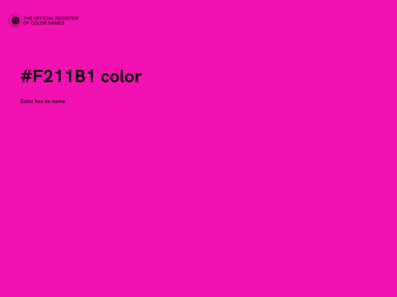 #F211B1 color image