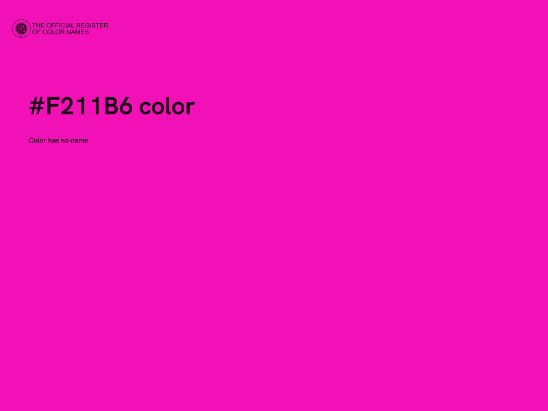 #F211B6 color image