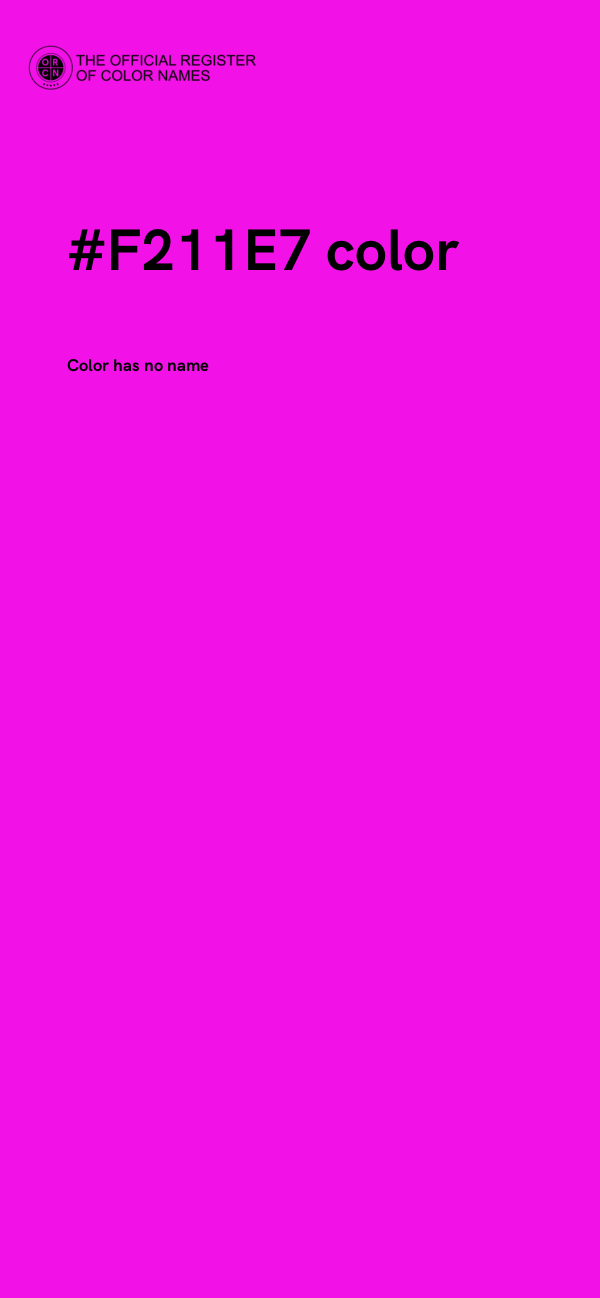 #F211E7 color image
