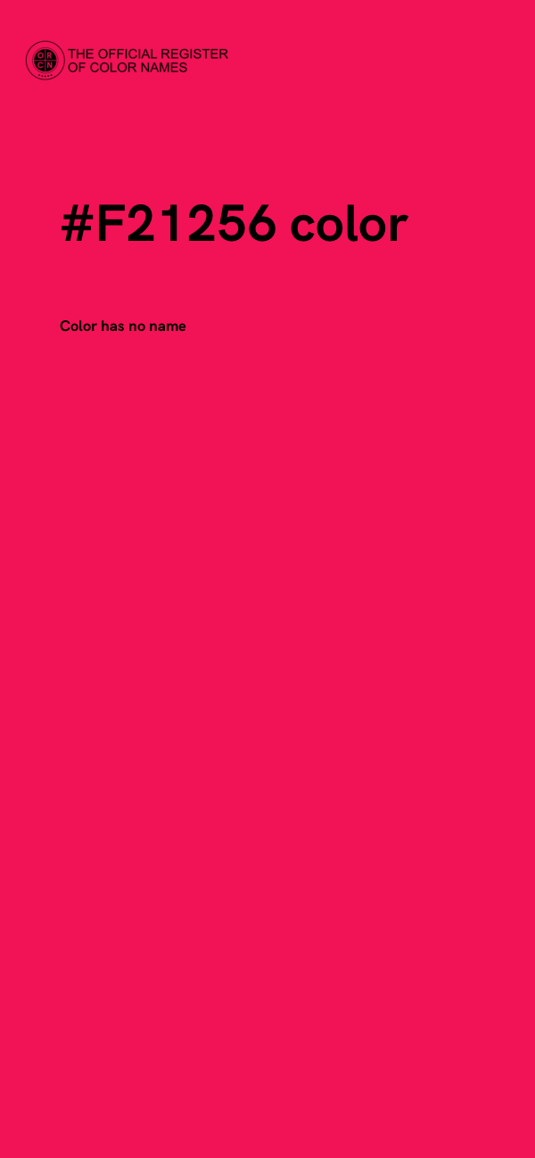 #F21256 color image