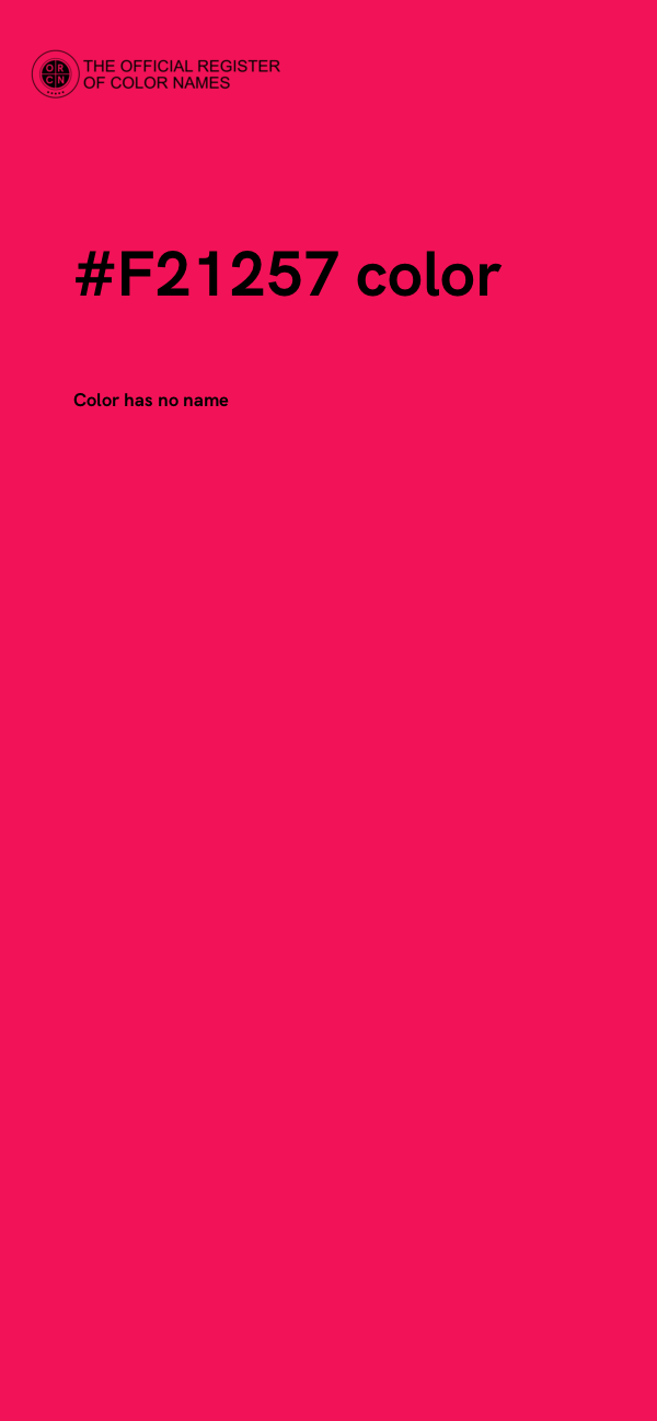 #F21257 color image