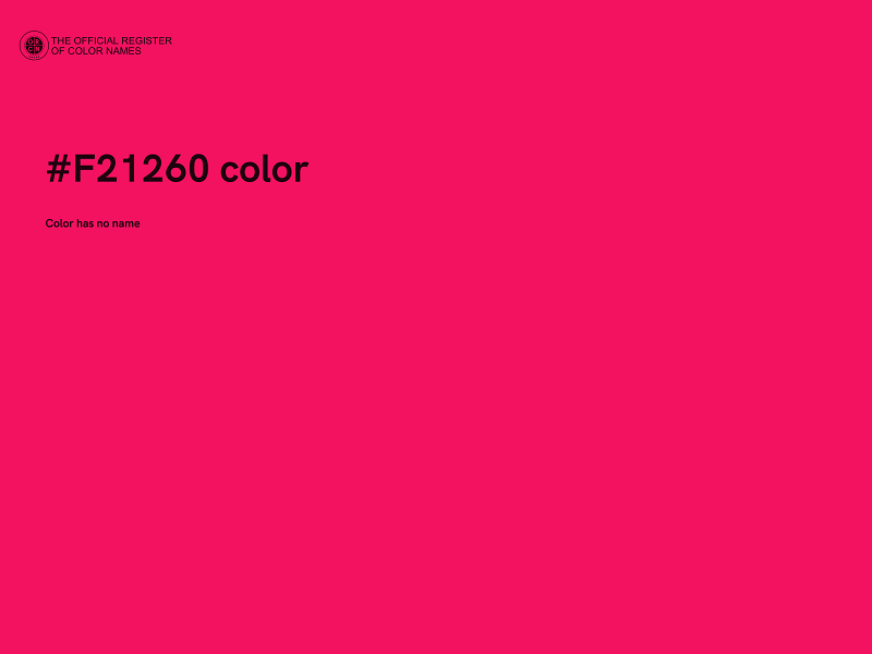 #F21260 color image