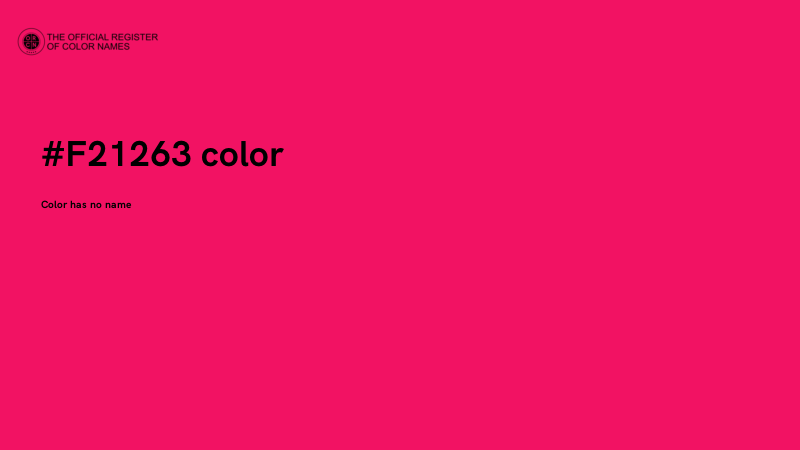 #F21263 color image