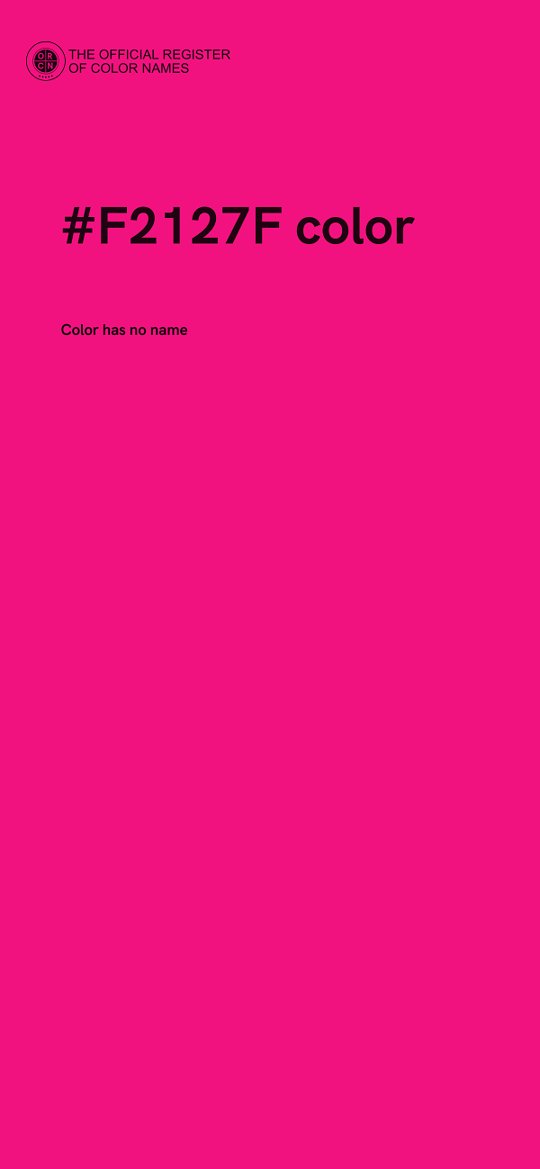 #F2127F color image