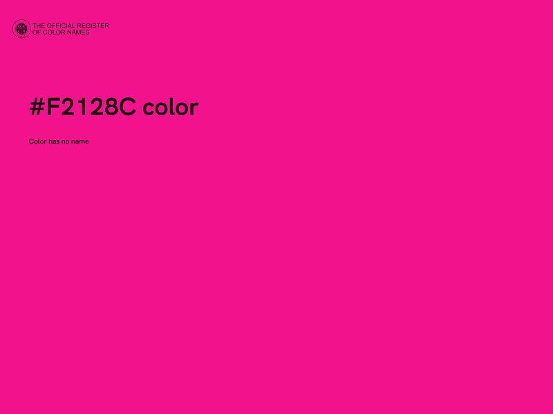 #F2128C color image