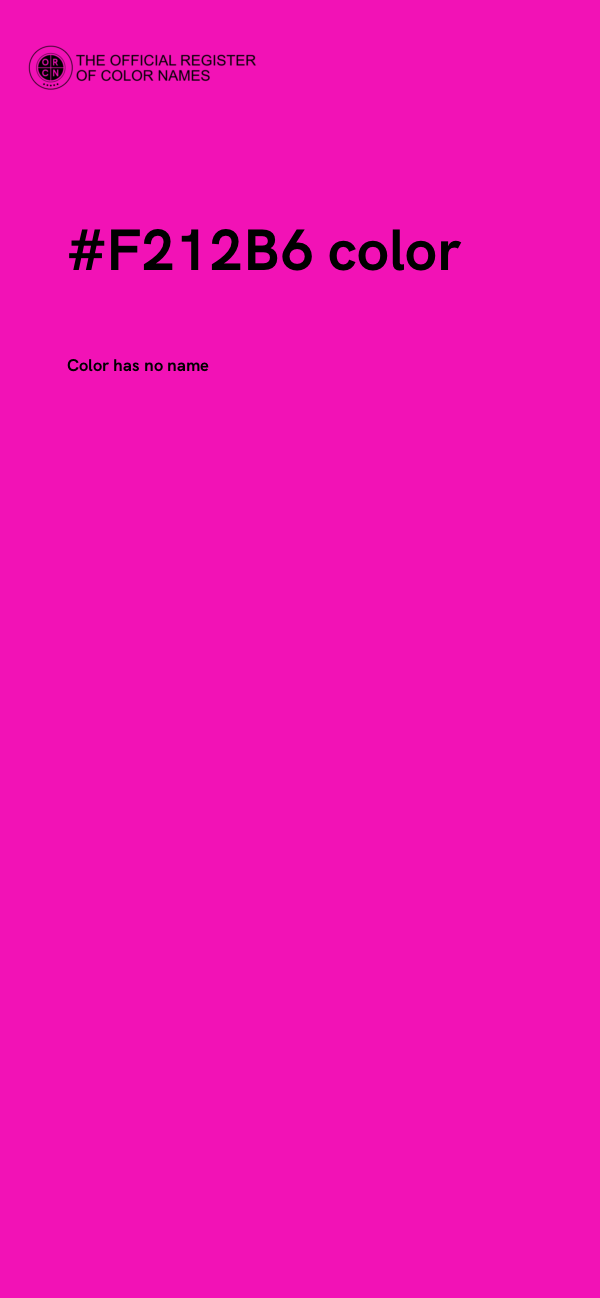 #F212B6 color image