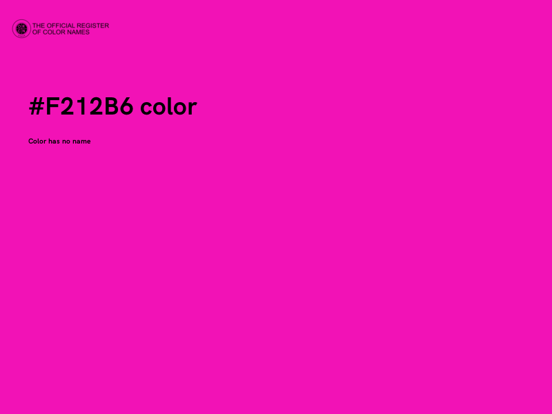 #F212B6 color image