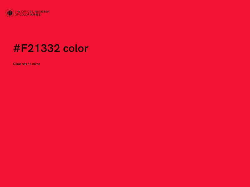 #F21332 color image