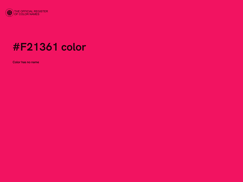 #F21361 color image