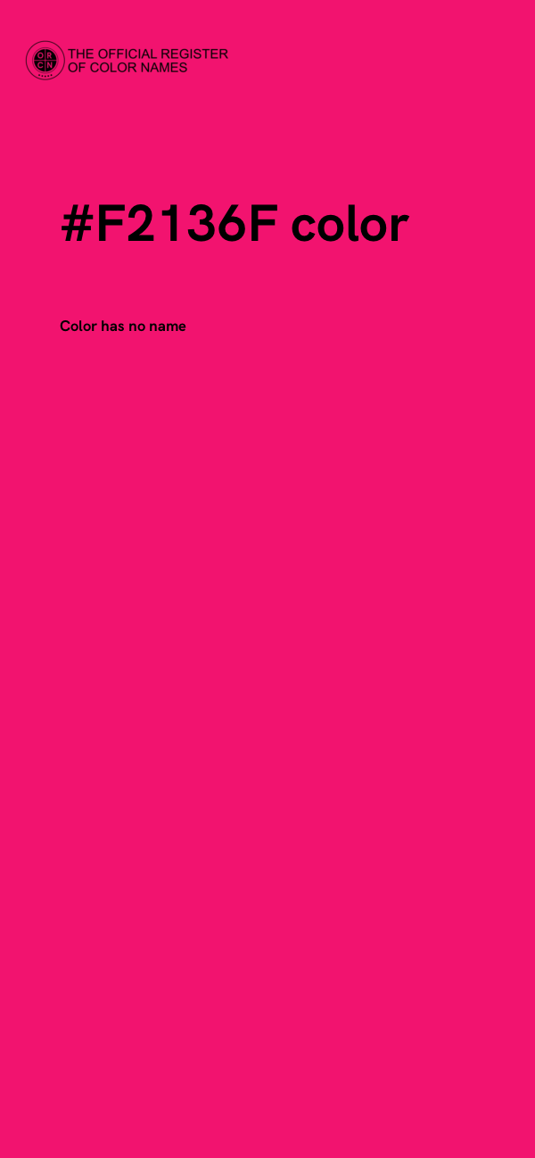 #F2136F color image