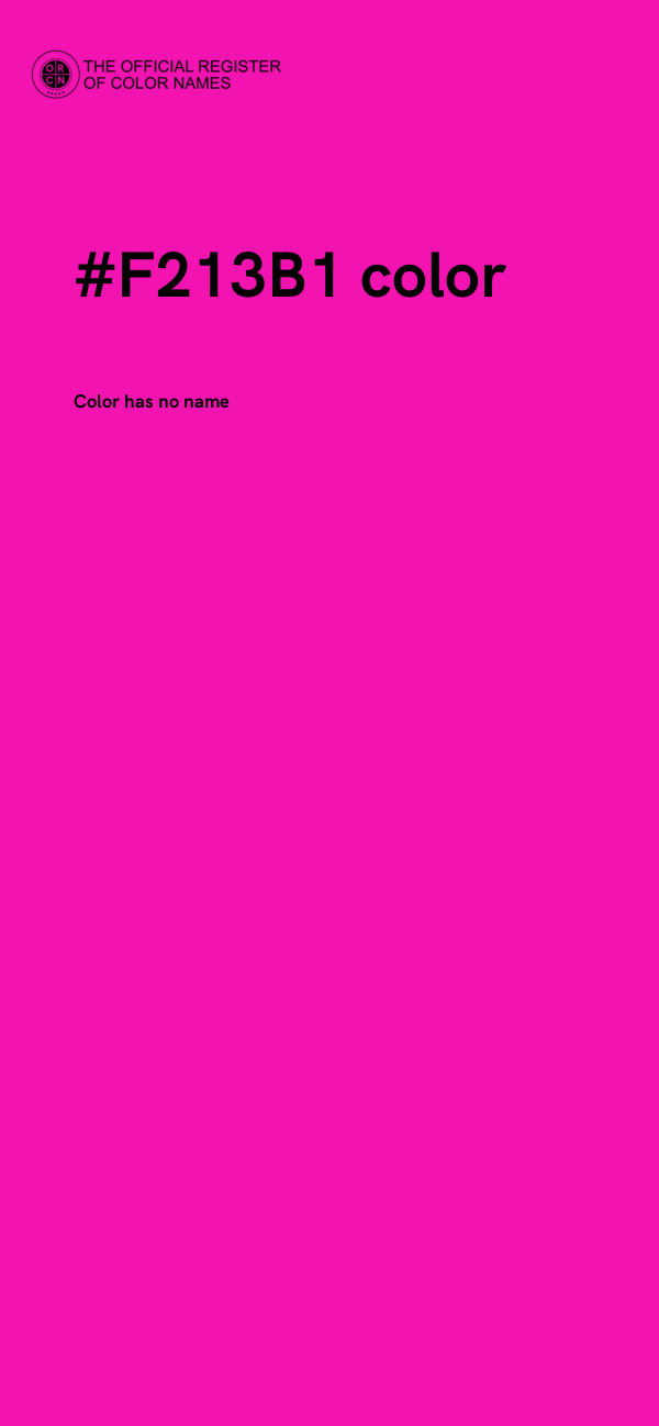 #F213B1 color image