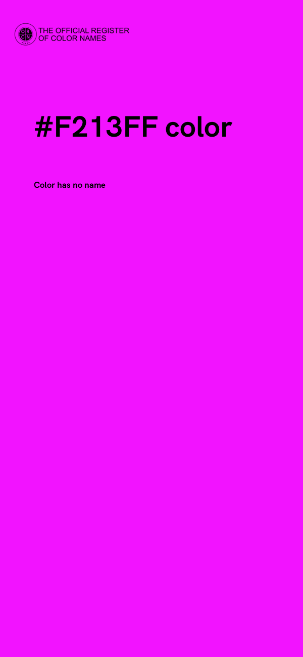 #F213FF color image