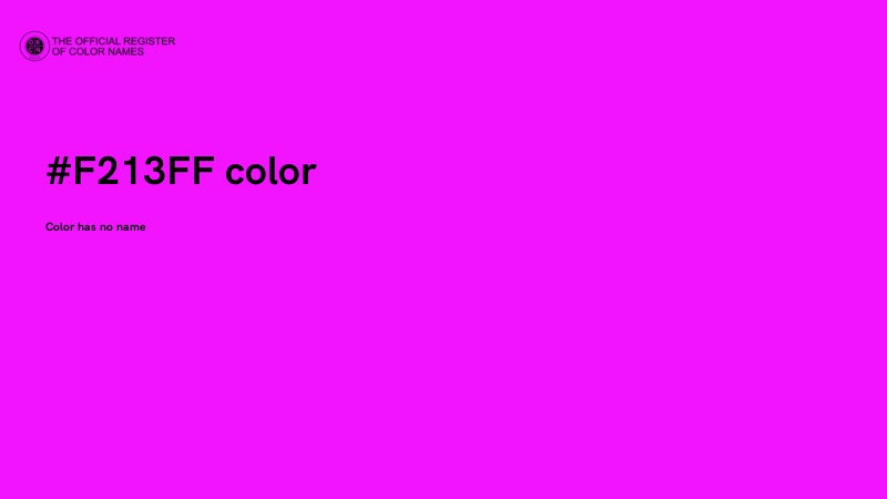 #F213FF color image