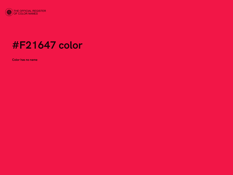 #F21647 color image